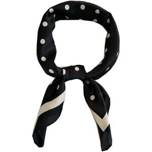 Silk Satin 10 Wave Head Scarf Medium Square Hair Scarf for Women 28 Inches